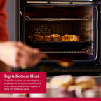 NEFF N50 Slide & Hide® B6ACH7AG7B Wifi Connected Built In Electric Single Oven with Pyrolytic Cleaning - Graphite