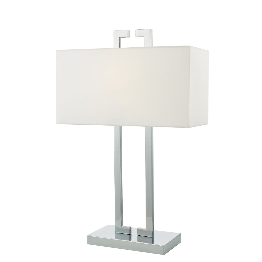 Nile Table Lamp Polished Chrome With Shade <br>Polished Chrome