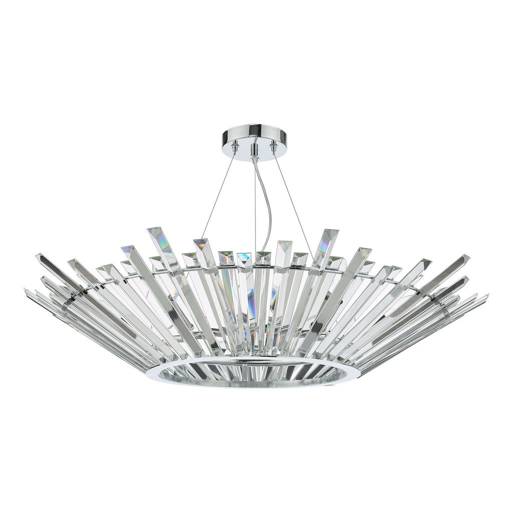 Nimbus 6 Light Pendant Polished Chrome Crystal<br>Polished Chrome