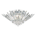 Nimbus 5 Light Flush Polished Chrome Crystal<br>Crystal