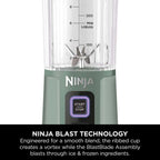 Ninja BC151UKEM Cordless Portable Motorised/Compact Blender - Emerald Green