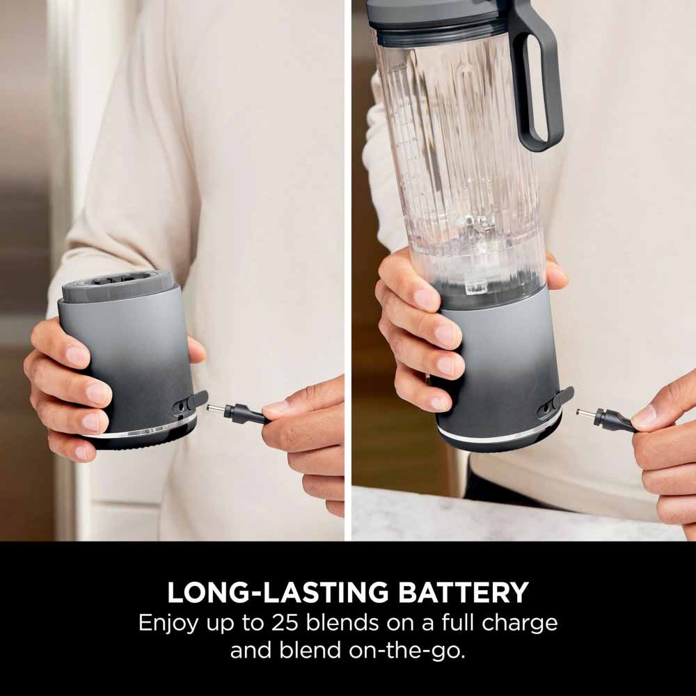 Ninja BC251UKGY Compact Portable Rechargeable Blender - Grey
