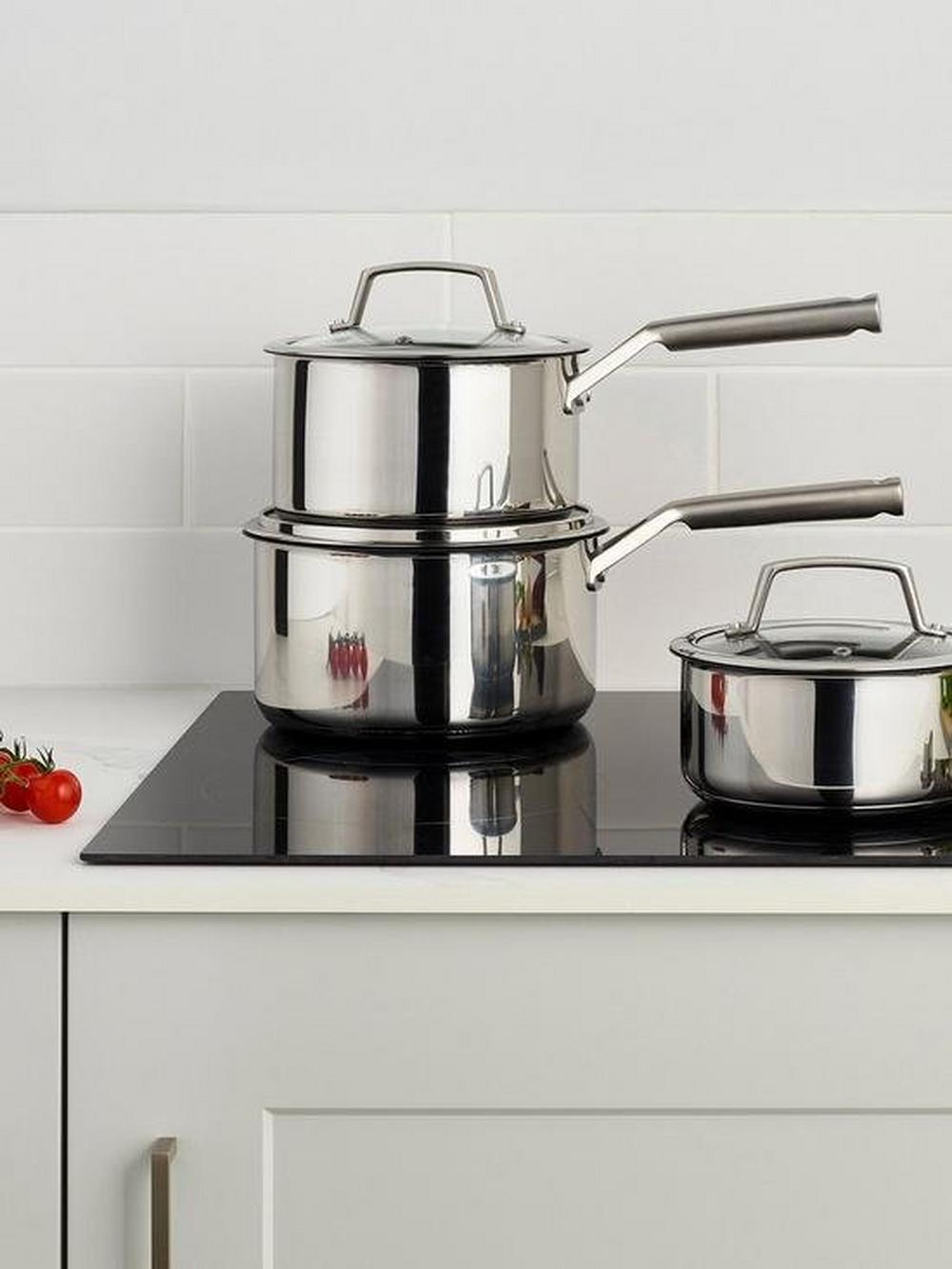 Ninja C63000UK Cookware 3-Piece Pan Set - Stainless