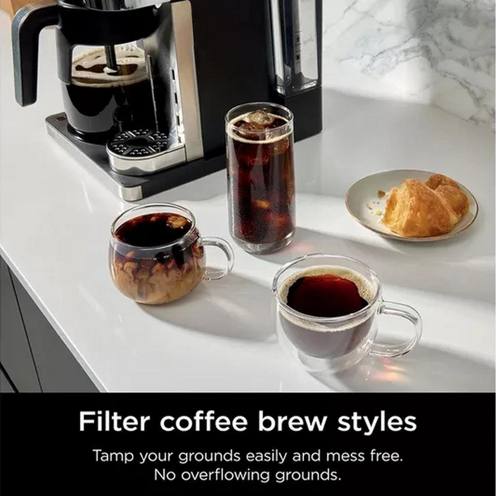 Ninja CFN802UK Espresso & Filter Coffee Machine - Silver / Black