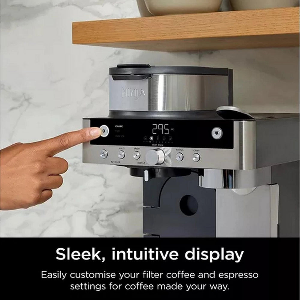 Ninja CFN802UK Espresso & Filter Coffee Machine - Silver / Black