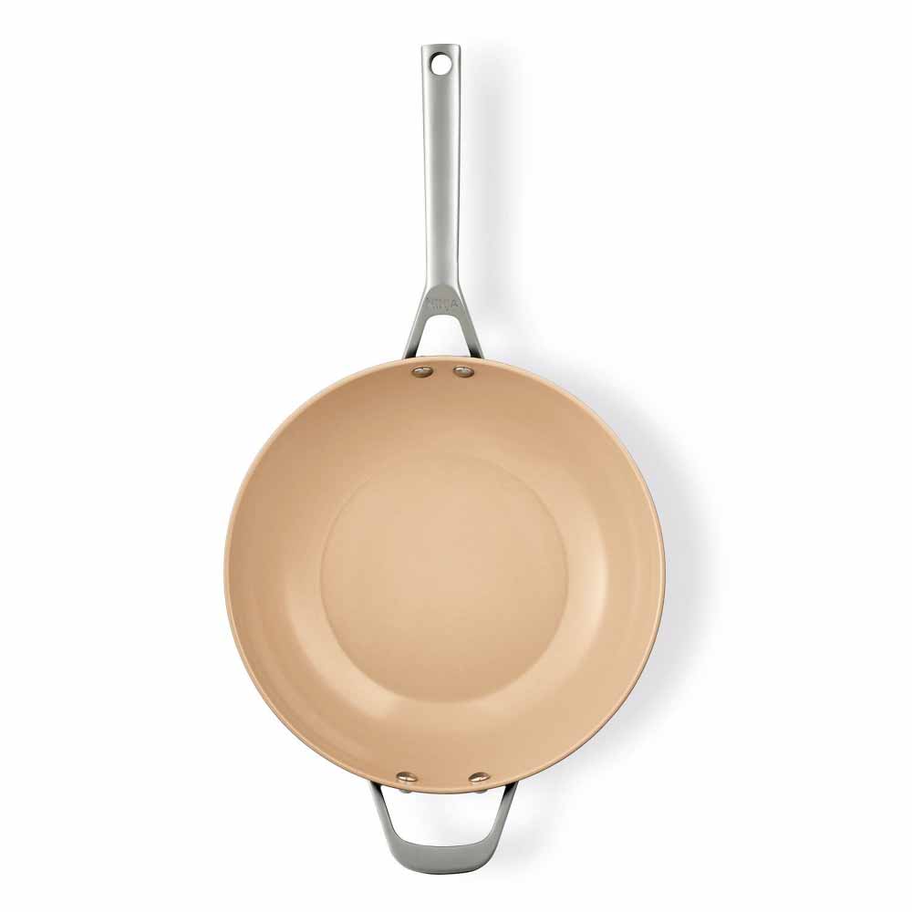 Ninja CW90928UK ExtendedLife Ceramic 28cm Wok - Apricot