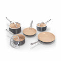 Ninja CW95000UK Ceramic Coated Cookware 5-Piece Set - Apricot & Grey