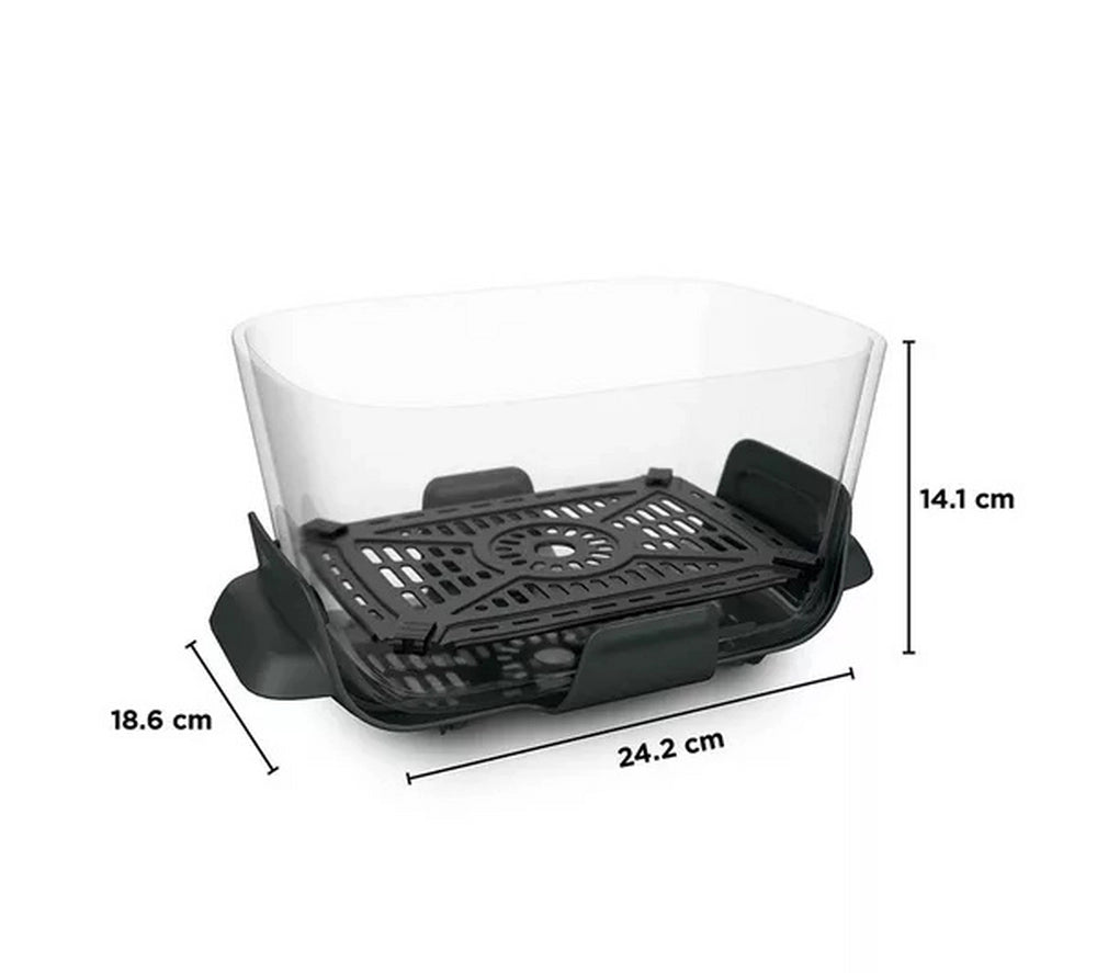 Ninja DD102UKIV2 Dual Zone 8-in-1 Function Glass Air Fryer - Bone
