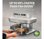Ninja DD102UKIV2 Dual Zone 8-in-1 Function Glass Air Fryer - Bone