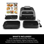 Ninja DG551UK Electric Air-Grill & Fryer - Black/Stainless Steel