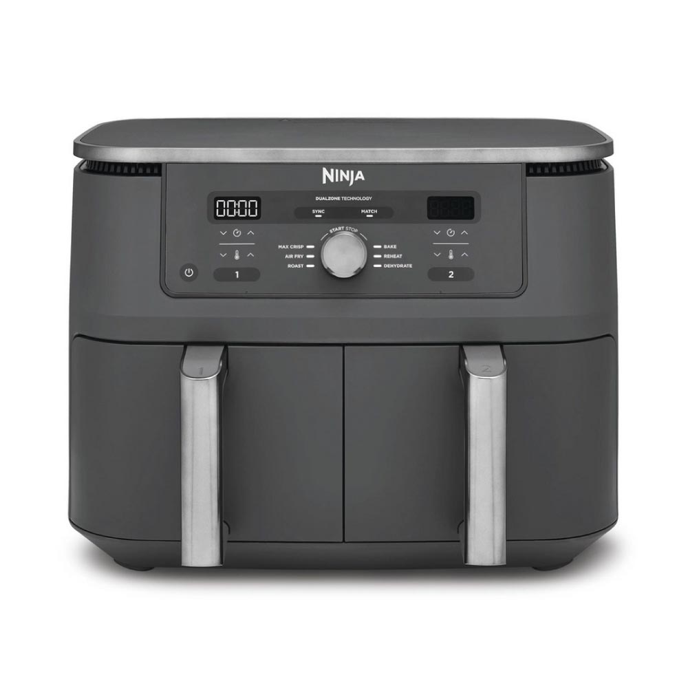 Ninja DZ400UK 9.5L MAX 6-in-1 Dual Zone Air Fryer - Gun Metal Grey