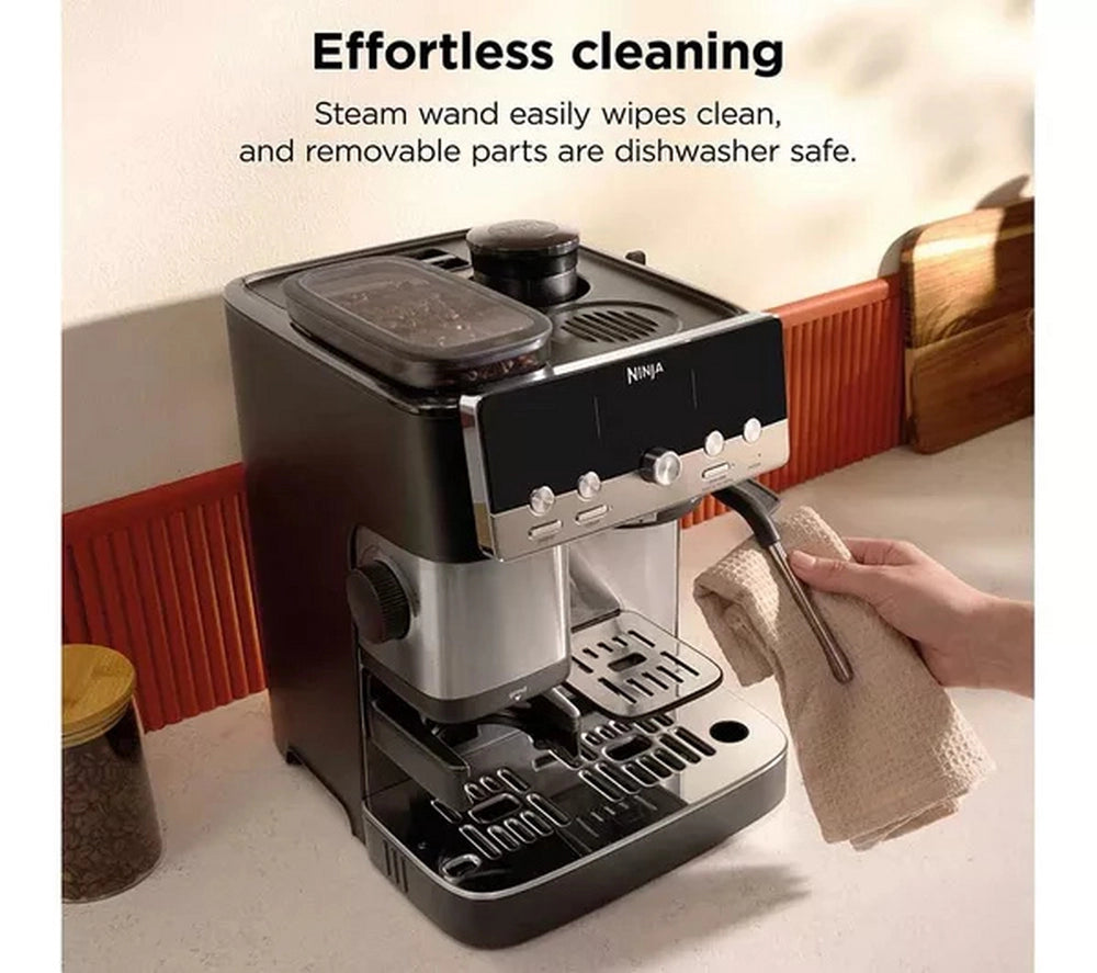 Ninja ES301UK Luxe Café MINI Espresso Machine - Black/ Silver