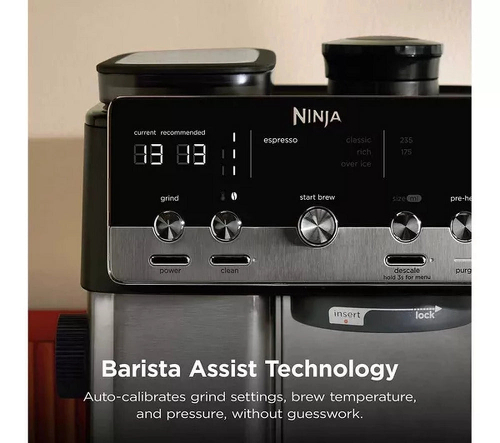 Ninja ES301UK Luxe Café MINI Espresso Machine - Black/ Silver