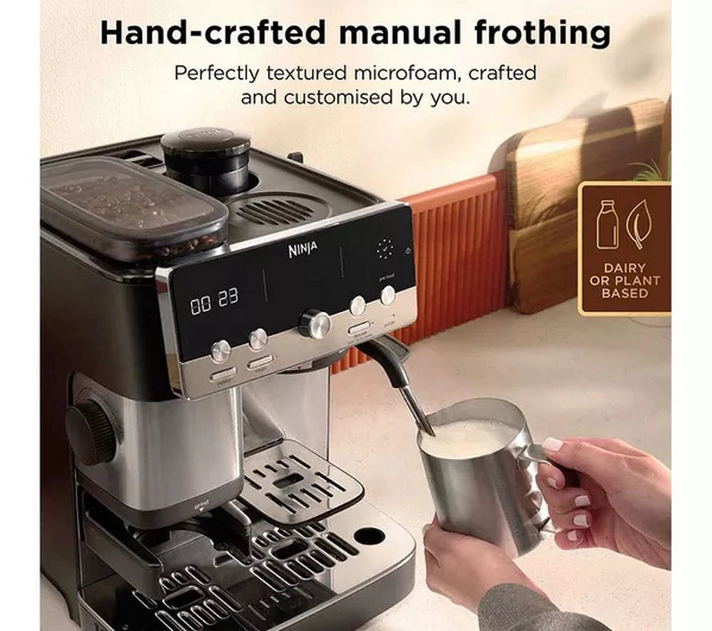 Ninja ES301UK Luxe Café MINI Espresso Machine - Black/ Silver