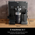 Ninja ES601UKBK Ninja Luxe Café Premier Espresso Machine - Midnight Black