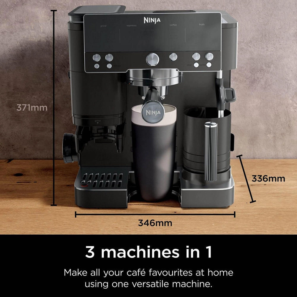 Ninja ES601UKBK Ninja Luxe Café Premier Espresso Machine - Midnight Black