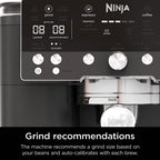 Ninja ES601UKBK Ninja Luxe Café Premier Espresso Machine - Midnight Black