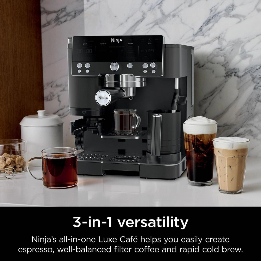 Ninja ES601UKBK Ninja Luxe Café Premier Espresso Machine - Midnight Black