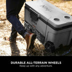 Ninja FB265EUUKGY Ninja FrostVault 65QT/61L Wheeled Cooler with Dry Zone - Slate Grey