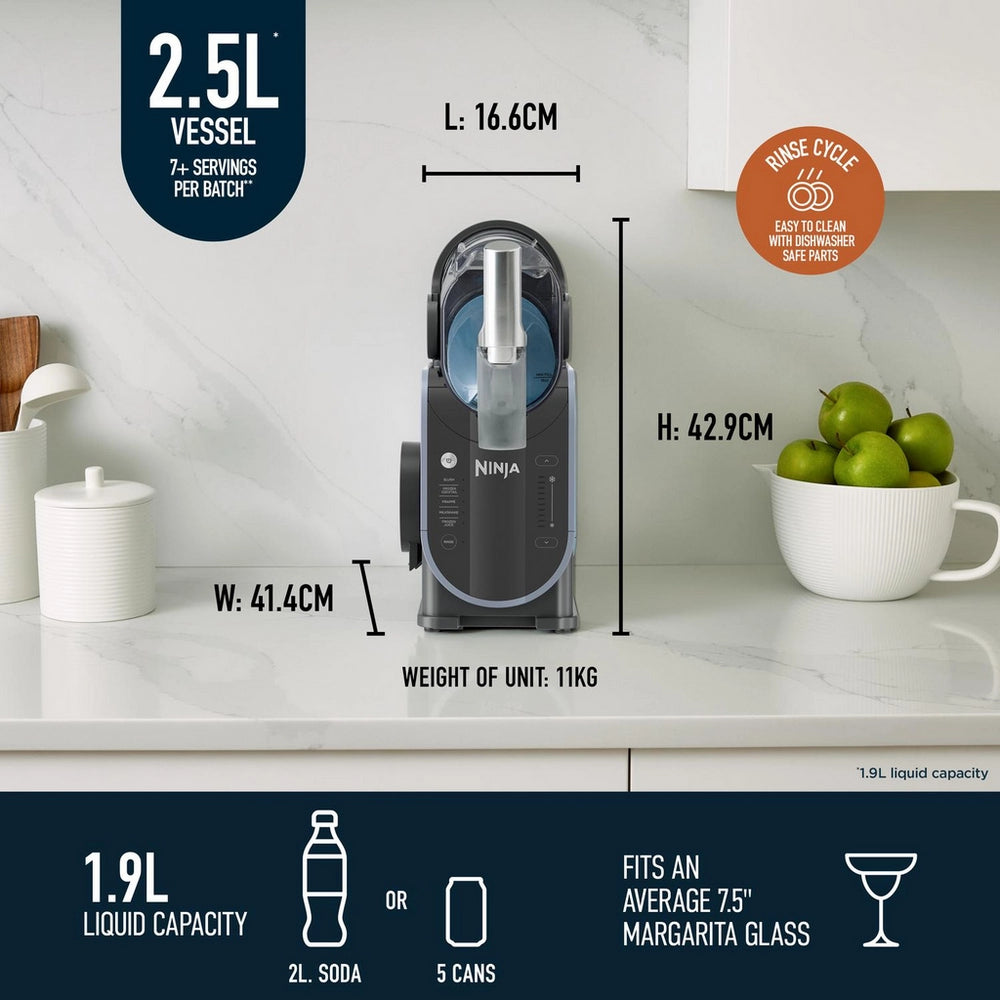 Ninja FS301UK SLUSHi Frozen Drink Maker - Arctic Blue-Grey
