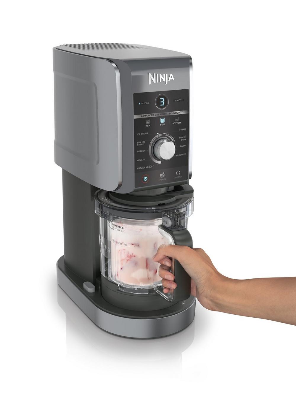 Ninja NC501UK Deluxe 10-in-1 Ice Cream and Frozen Drink Maker - Black