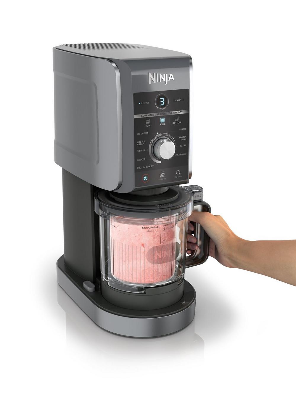 Ninja NC501UK Deluxe 10-in-1 Ice Cream and Frozen Drink Maker - Black