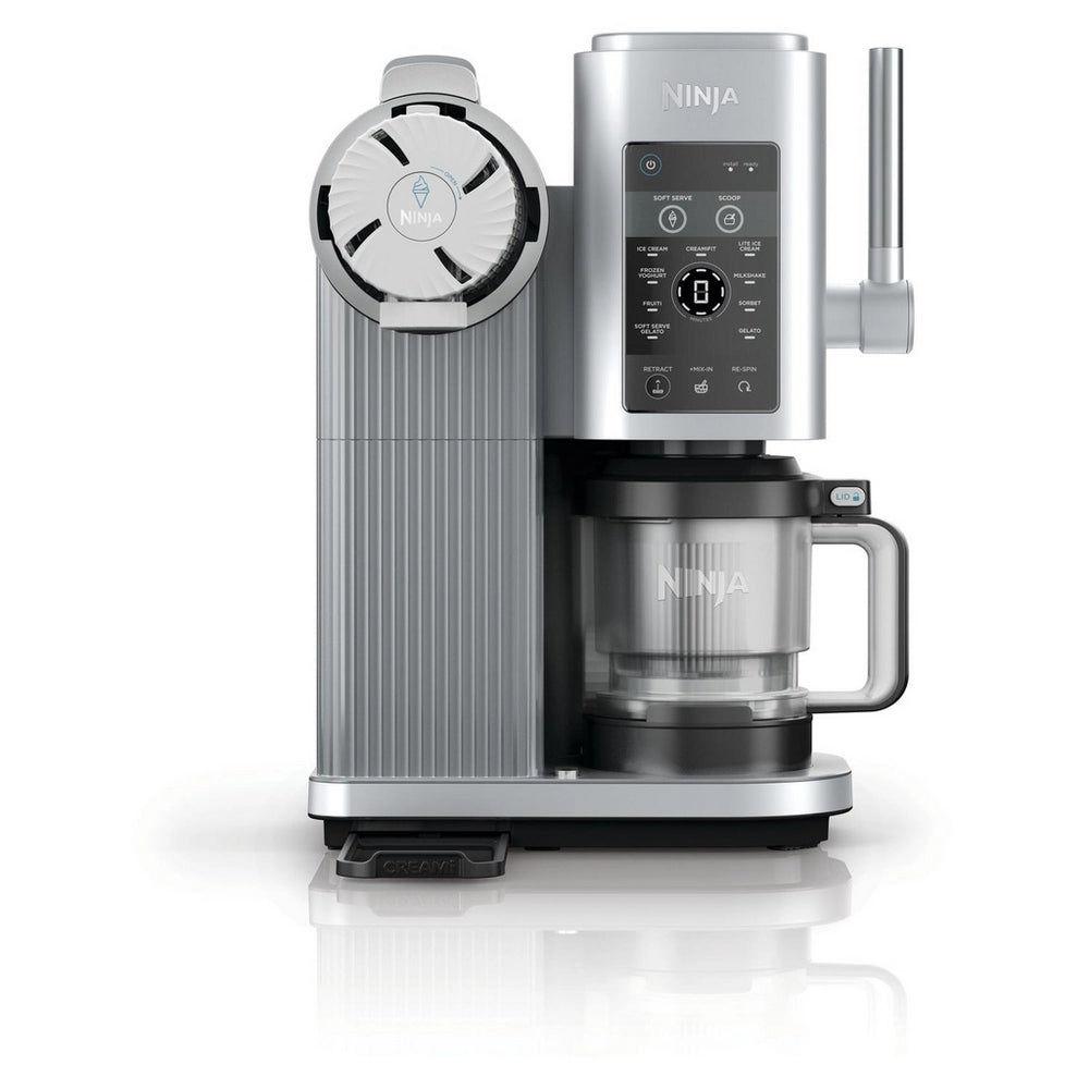 Ninja NC701UK Swirl by CREAMi 13-in-1 Soft Serve & Ice Cream Maker - Platinum Silver