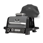 Ninja OG703UK Outdoor Woodfire Electric BBQ Grill & Smoker with Cover - Black