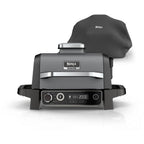 Ninja OG703UK Outdoor Woodfire Electric BBQ Grill & Smoker with Cover - Black