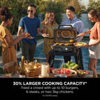 Ninja OG901UK Woodfire Pro Connect XL Electric BBQ Grill &amp; Smoker - Black/Blue
