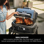 Ninja OG901UK Woodfire Pro Connect XL Electric BBQ Grill &amp; Smoker - Black/Blue
