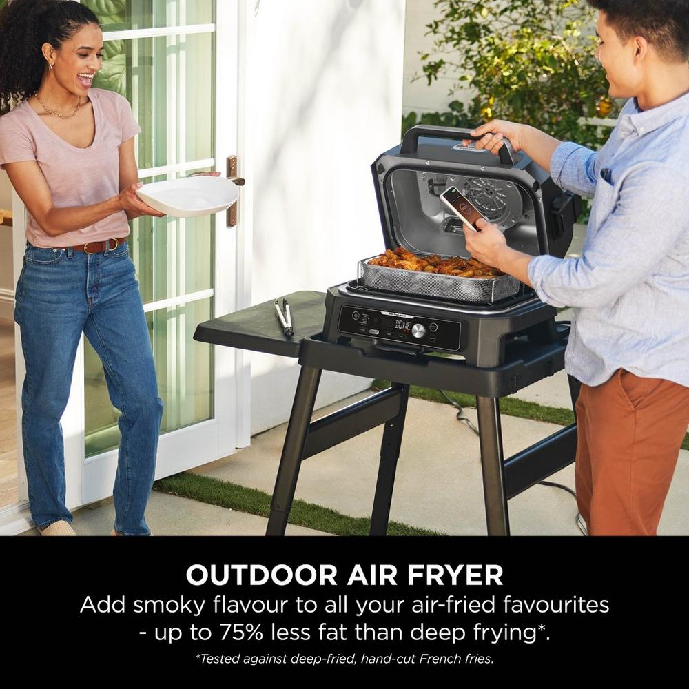 Ninja OG901UK Woodfire Pro Connect XL Electric BBQ Grill &amp; Smoker - Black/Blue