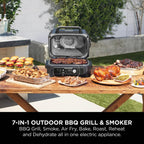 Ninja OG901UK Woodfire Pro Connect XL Electric BBQ Grill &amp; Smoker - Black/Blue