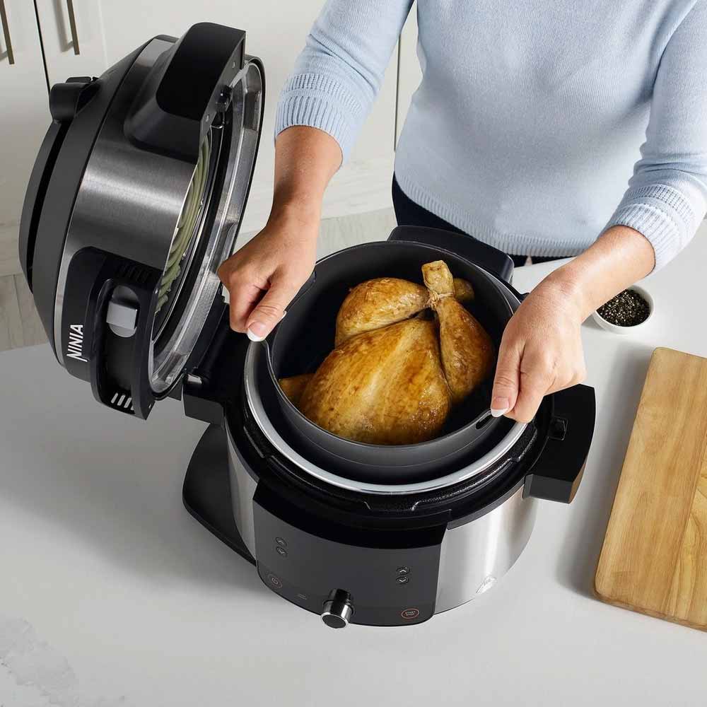 Ninja OP350UK Foodi 9-in-1 Multi-Cooker 6L - Black/Sliver