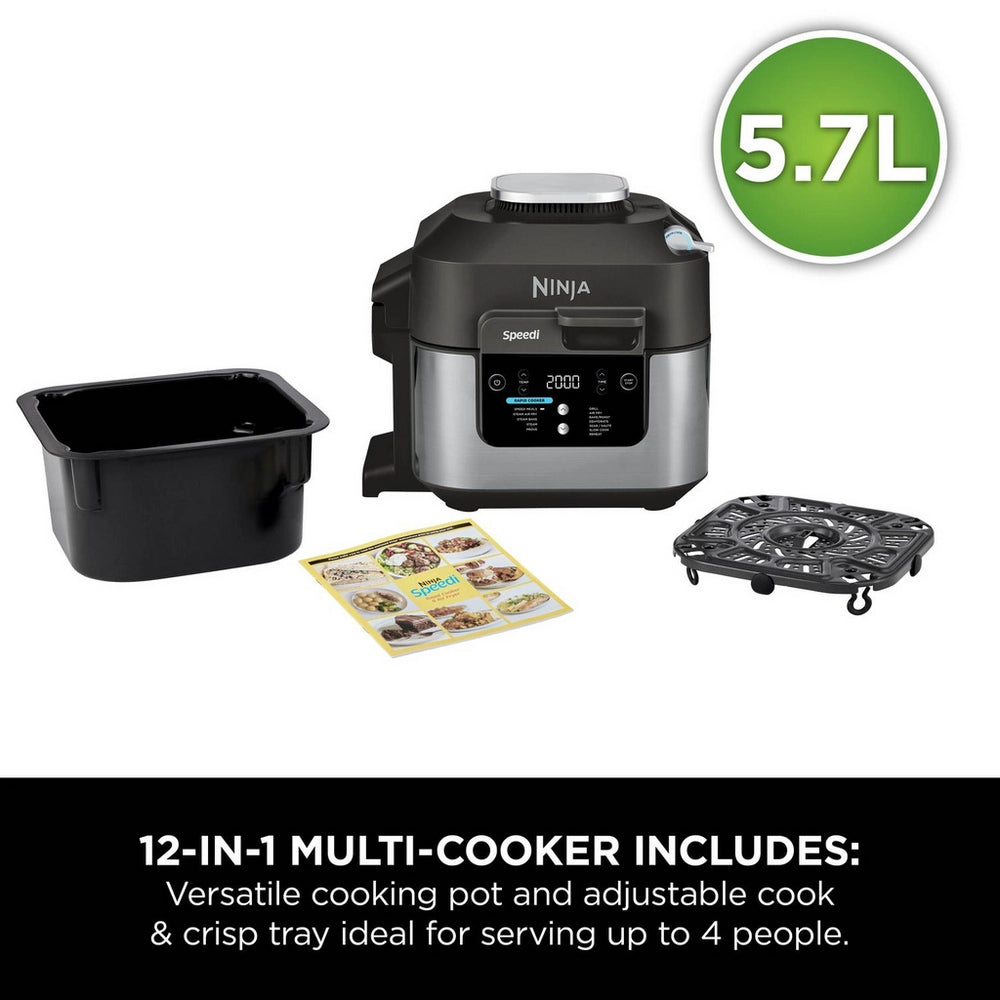 Ninja ON500UK Ninja Speedi 12-in-1 Air Fryer & Slow Cooker - Black