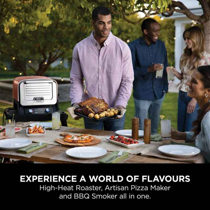 Ninja OO101UK Ninja Woodfire Electric Outdoor Oven - Terracotta/Steel