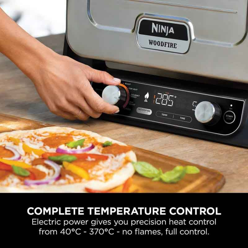 Ninja OO101UK Ninja Woodfire Electric Outdoor Oven - Terracotta/Steel