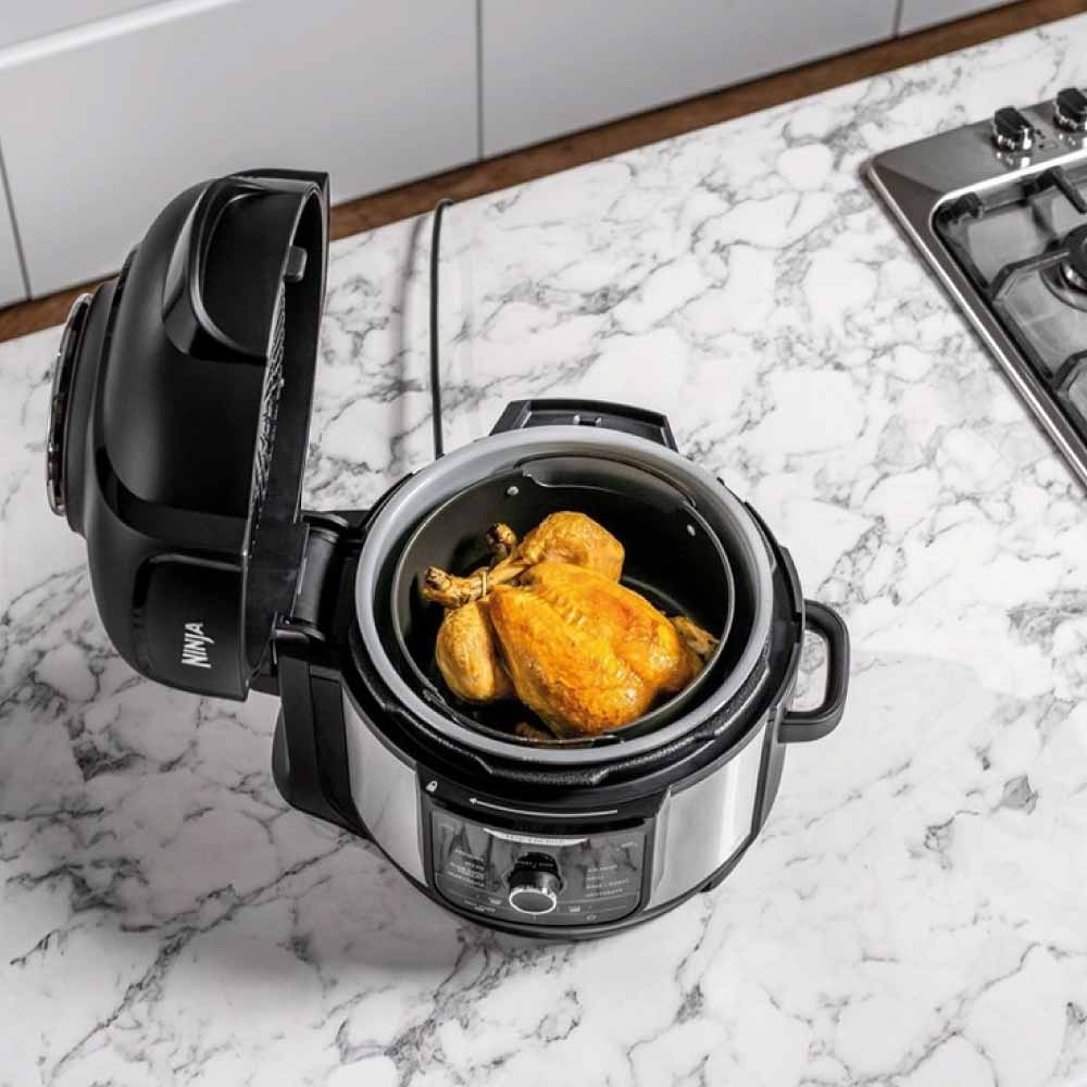 Ninja OP350UK Foodi 9-in-1 Multi-Cooker 6L - Black/Sliver