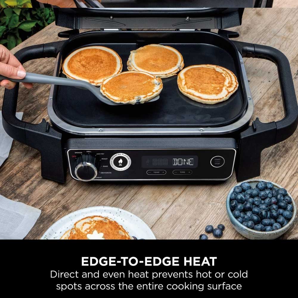 Ninja XSKGRIDPLTEUK Woodfire Electric BBQ Flat Plate - Black