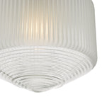 Nisha 1 Light Pendant Polished Chrome And Frosted/Clear Glass<br>Polished Chrome