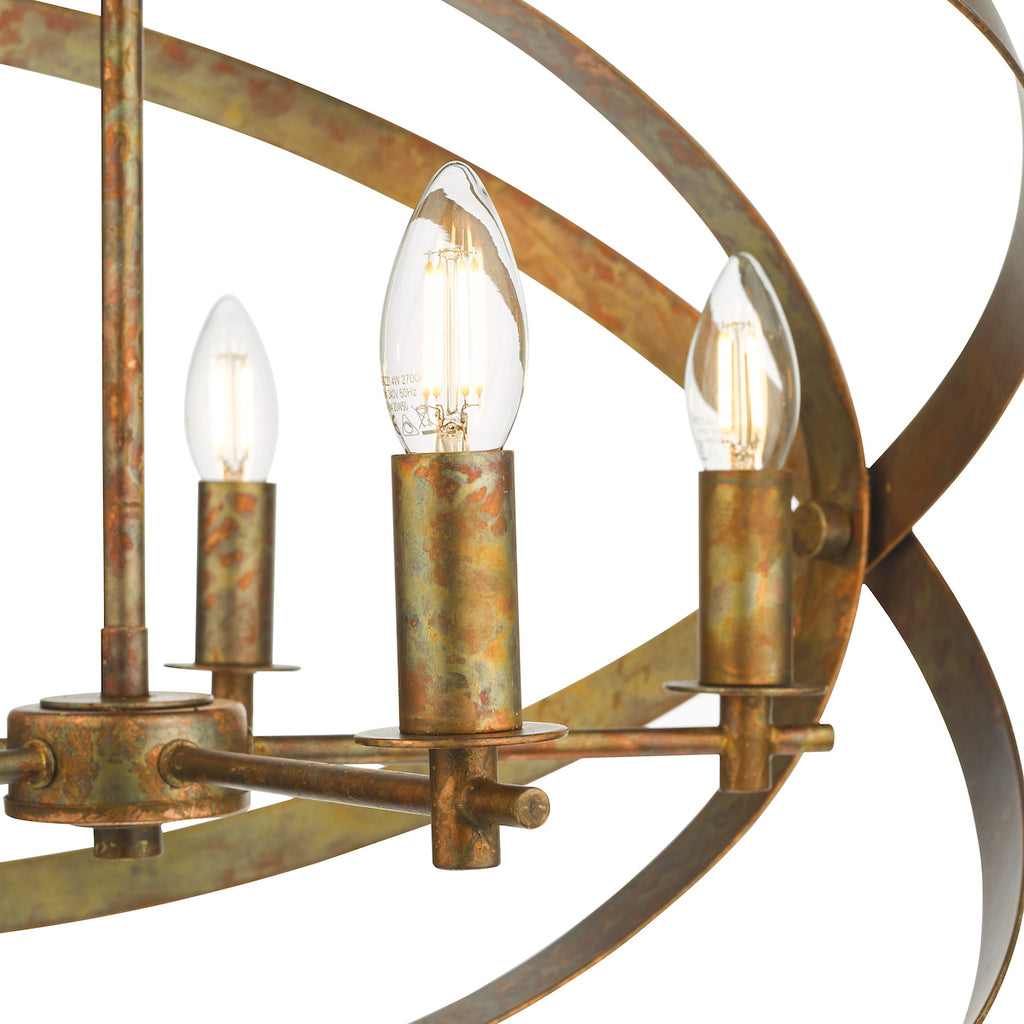 Nitya 5 Light Pendant Mottled Copper<br>Mottled Copper