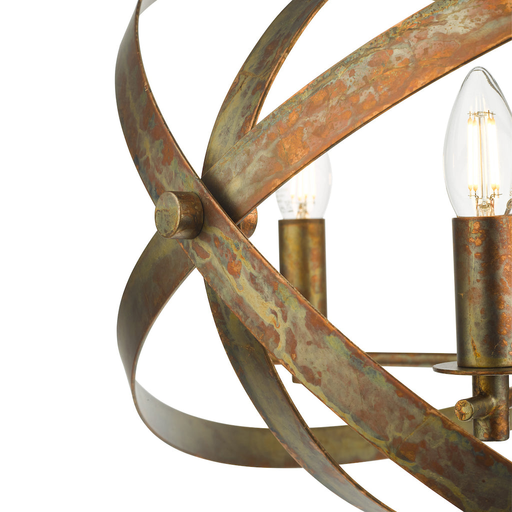 Nitya 5 Light Pendant Mottled Copper<br>Mottled Copper