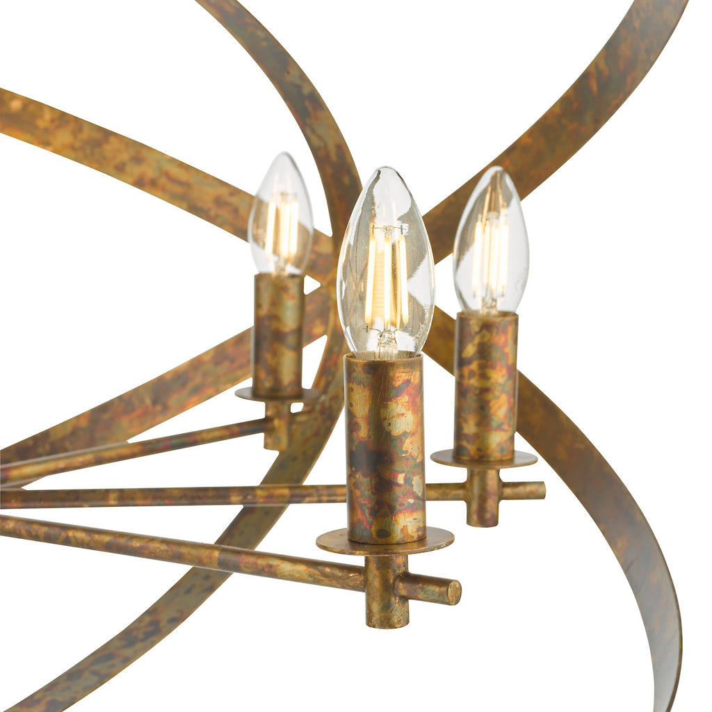 Nitya 8 Light Pendant Mottled Copper<br>Mottled Copper