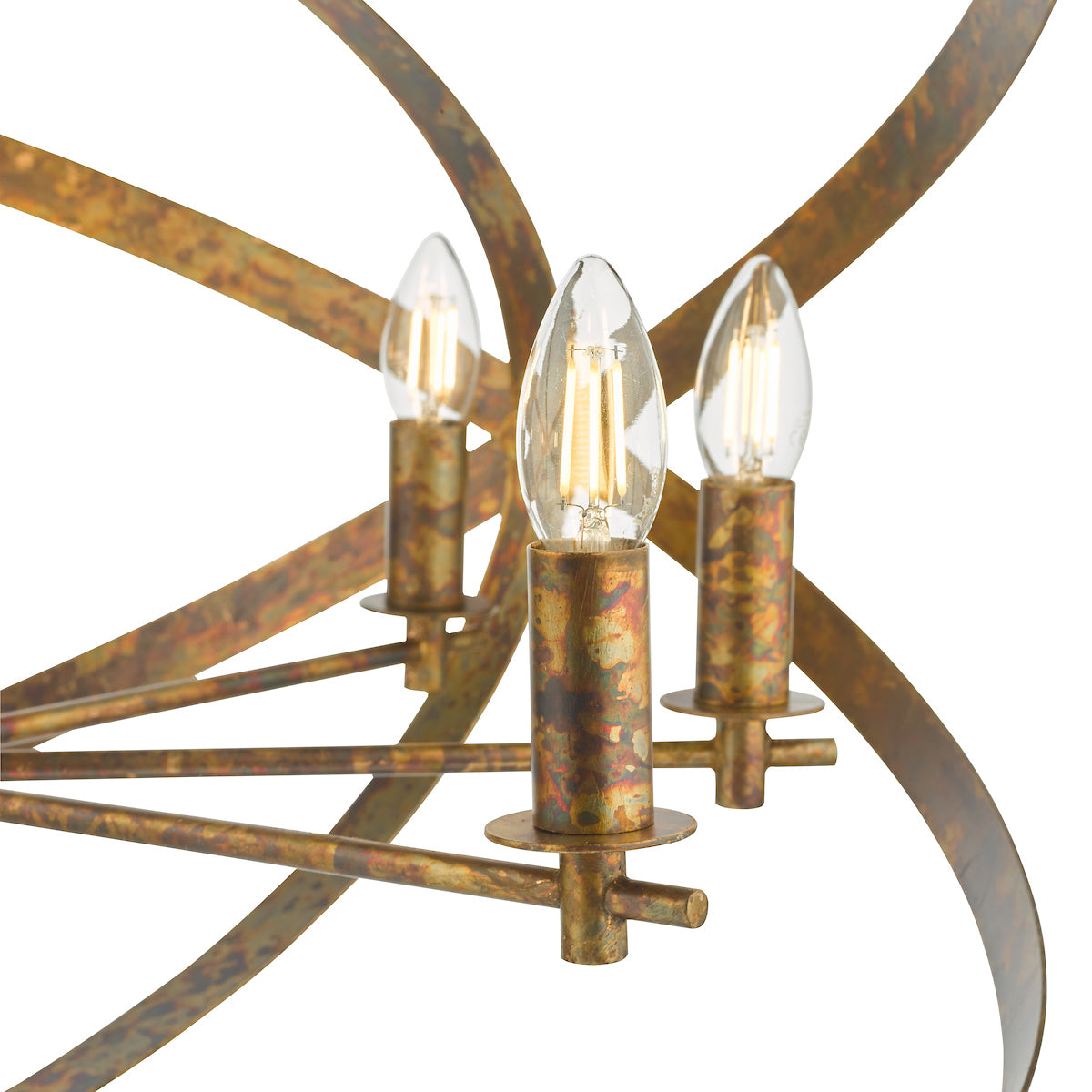 Nitya 8 Light Pendant Mottled Copper<br>Mottled Copper