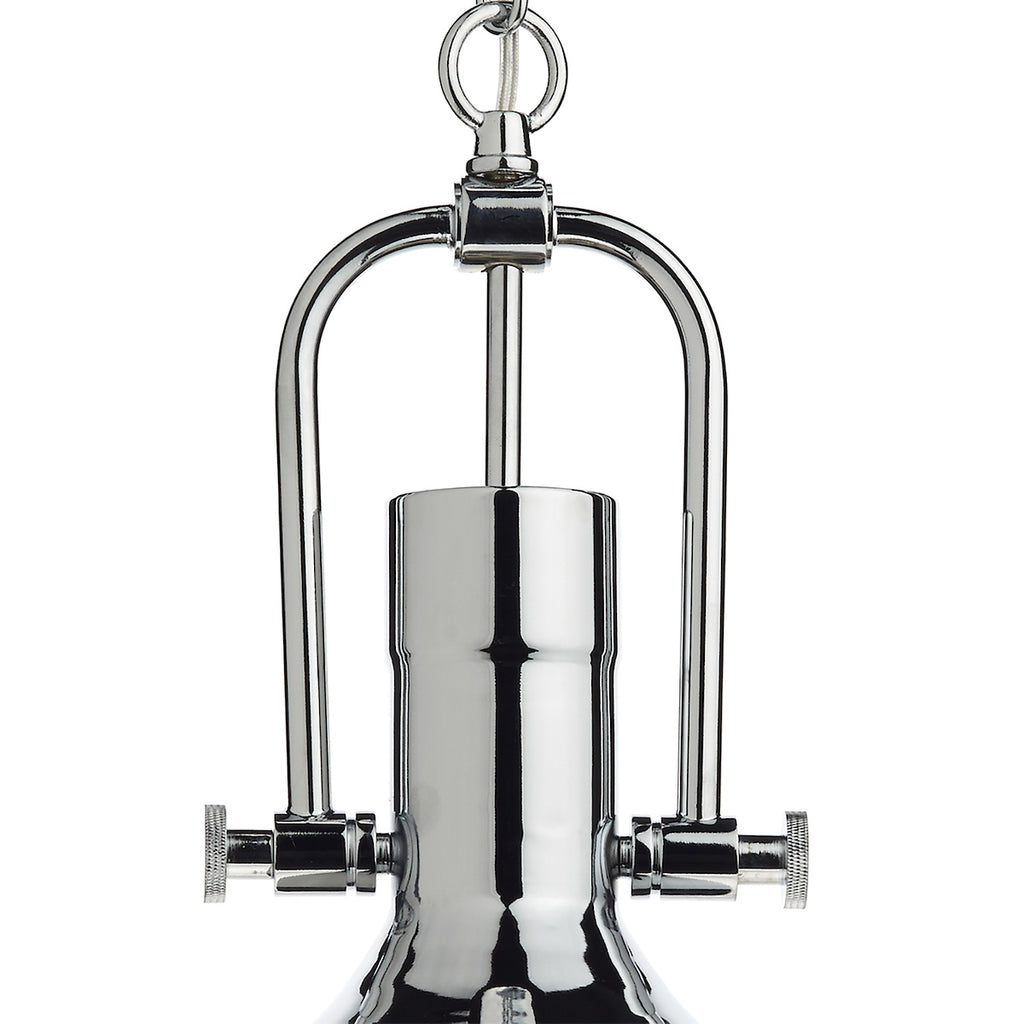Nolan 1 Light Pendant Polished Chrome/ Clear<br>Polished Chrome
