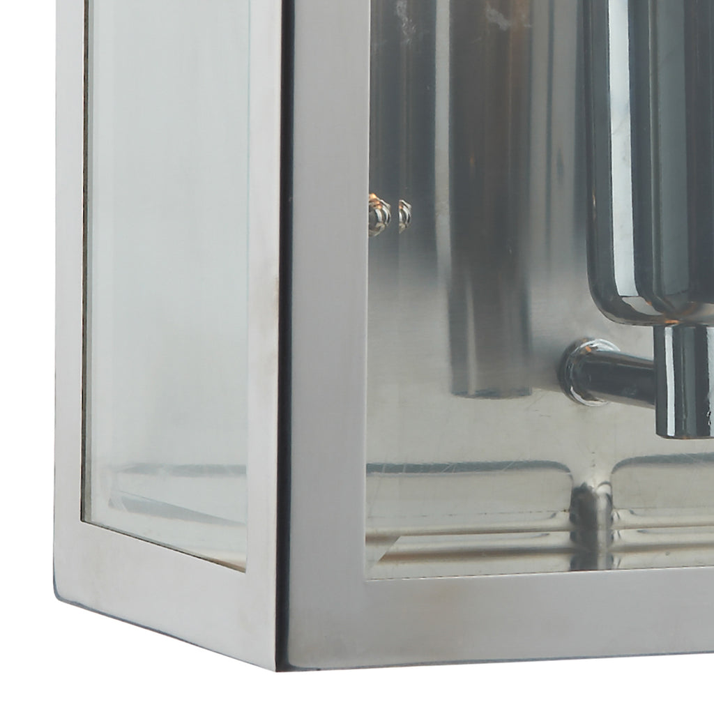 Notary Outdoor Wall Light Stainless Steel IP44<br>Polished Stainless Steel