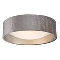 Nysa 2 Light Flush Velvet Mink Shade 40cm<br>Brown