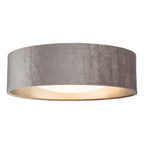 Nysa 2 Light Flush Velvet Mink Shade 40cm<br>Brown