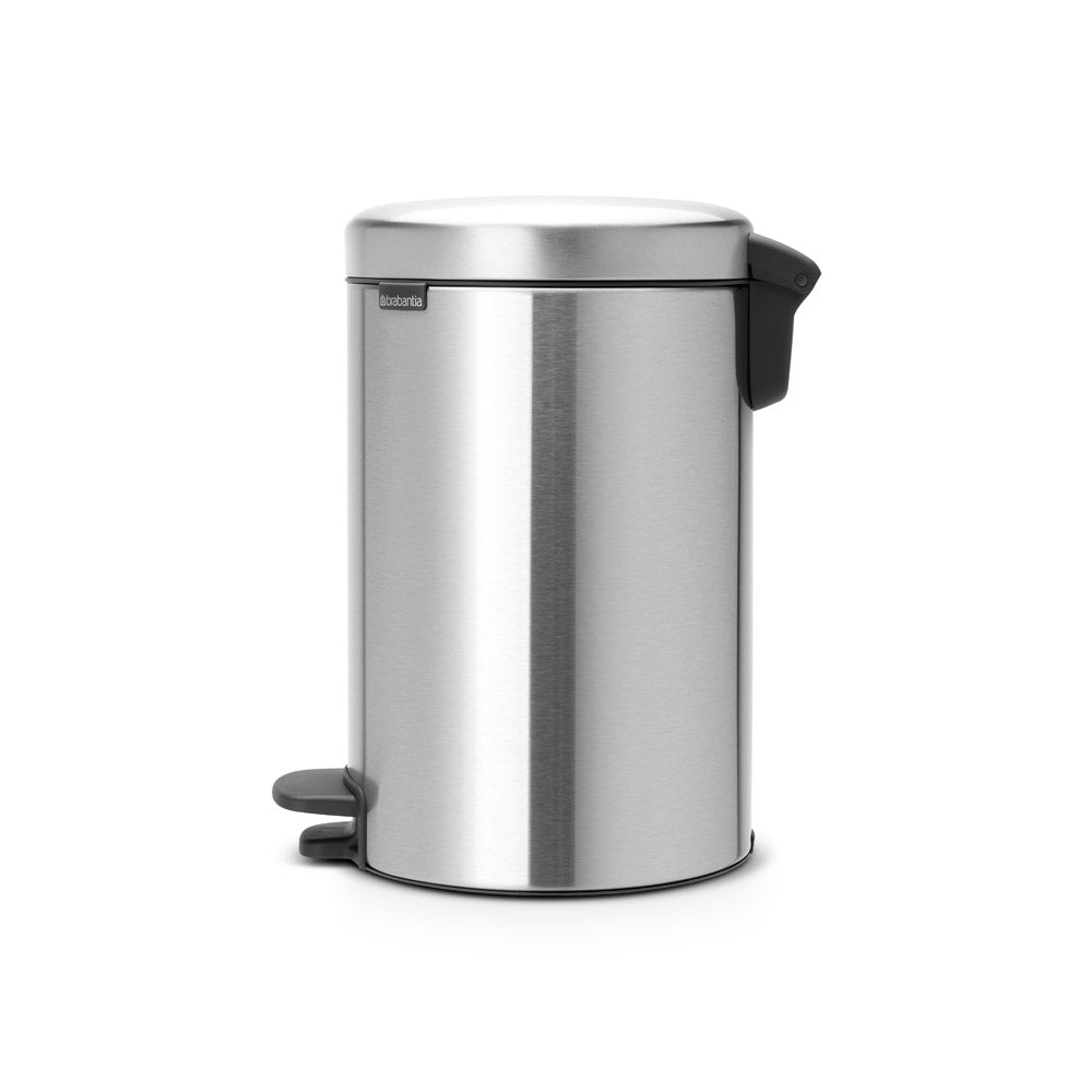 Brabantia Newlcon Pedal Bin 12L Matt Steel