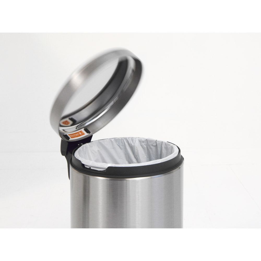 Brabantia NewIcon Pedal Bin 12L Matt Steel (Fingerprint-proof)